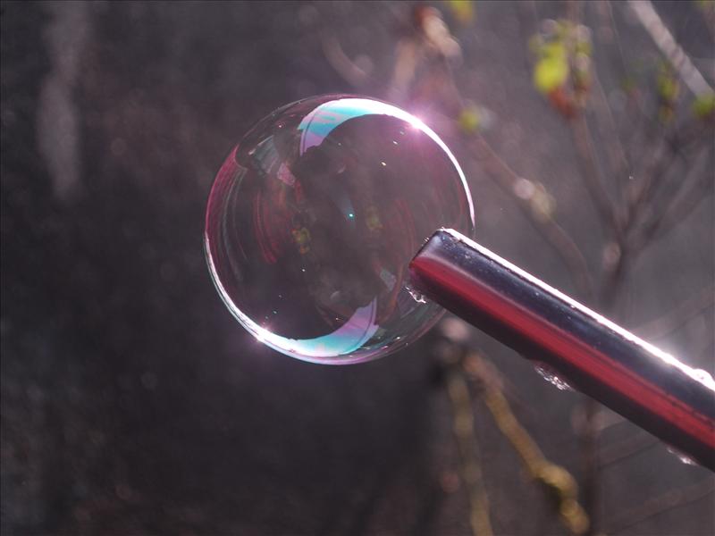 Rainbow in bubble